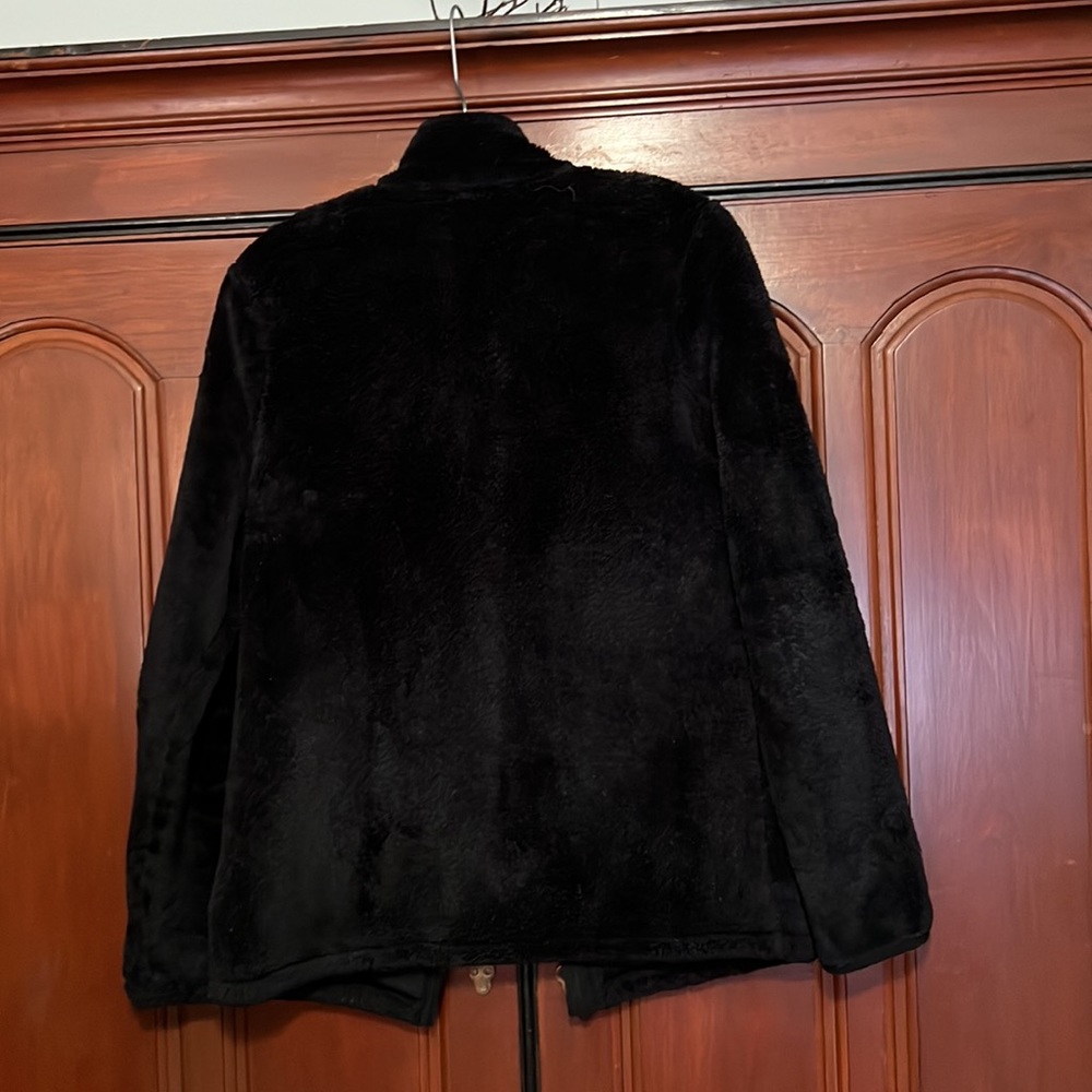 FILA Black Sport Teddy Fleece Full Zipper Size Small - Picture 5 of 9